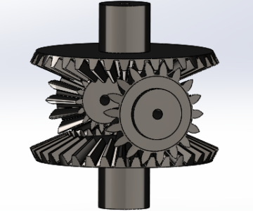 3D модель Коническая прямозубая передача: 3D-моделирование и сборка в SolidWorks