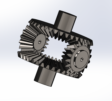 3D модель Коническая прямозубая передача: 3D-моделирование и сборка в SolidWorks