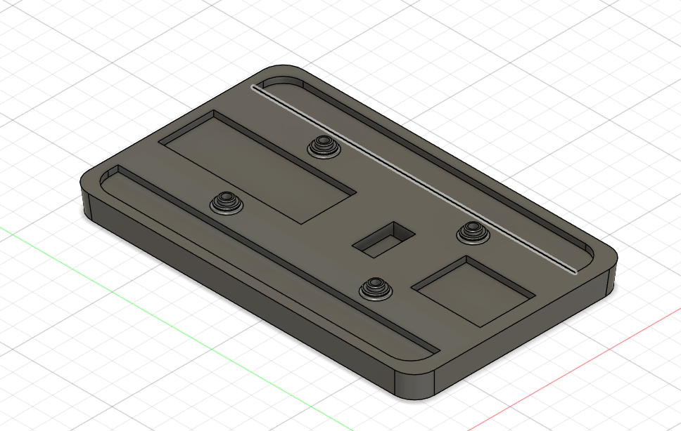 3D модель Средняя часть для подлокотника в лада Гранта.