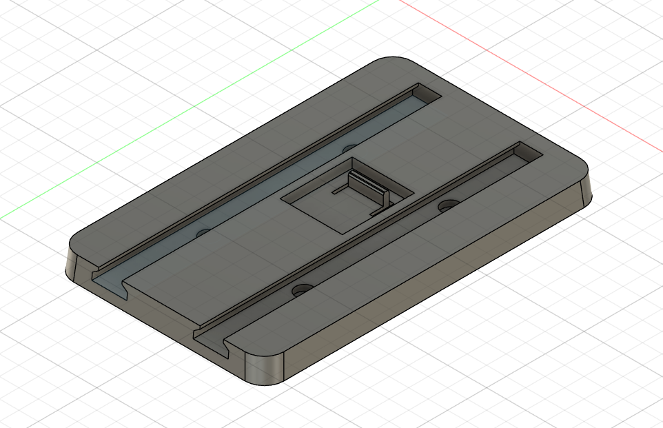 3D модель Средняя часть для подлокотника в лада Гранта.