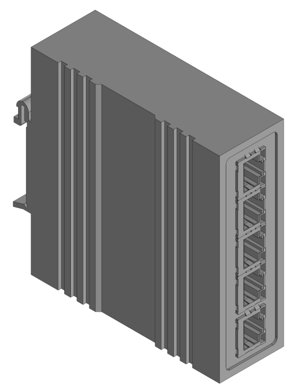 3D модель Промышленный коммутатор непрограммируемый TSX-U-5T