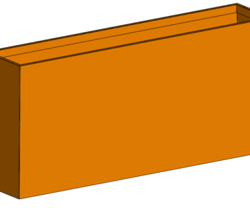 3D модель Кашпо металлическое (3 варианта типоразмера)