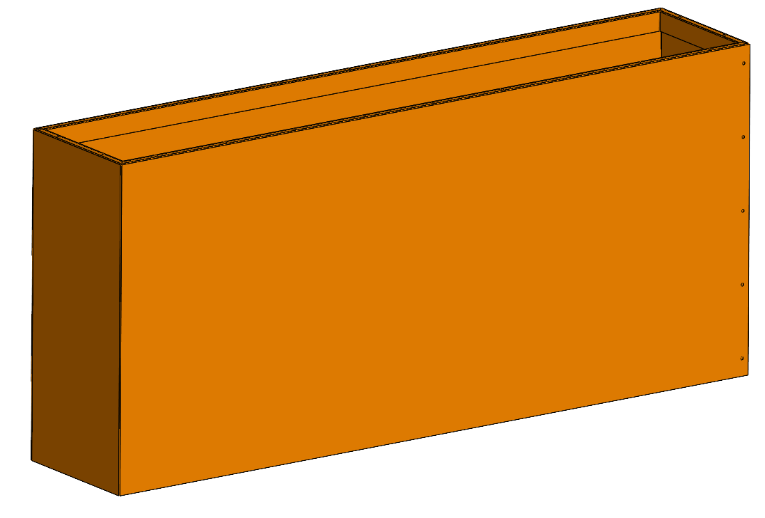 3D модель Кашпо металлическое (3 варианта типоразмера)