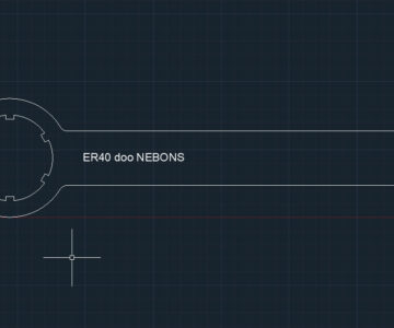 Чертеж Для цанговых патронов ER40 (тип UM)