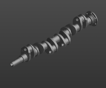 3D модель Вал коленчатый ЗИЛ-164 (150В-1005020)