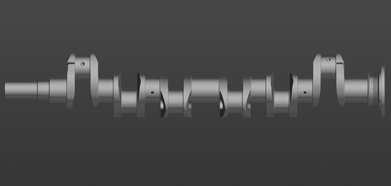 3D модель Вал коленчатый ЗИЛ-164 (150В-1005020)