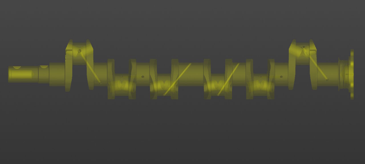 3D модель Вал коленчатый ЗИЛ-164 (150В-1005020)