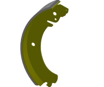 3D модель Колодка тормозная задняя для ВАЗ 2101-07/2121-21214/2123.