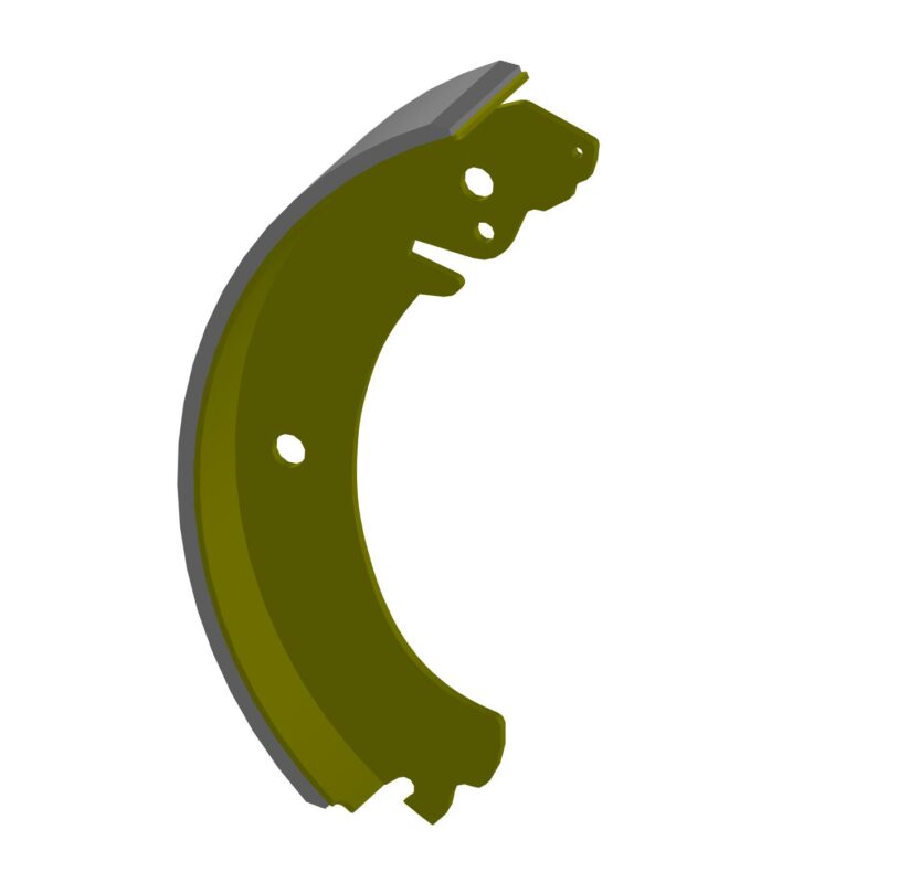 3D модель Колодка тормозная задняя для ВАЗ 2101-07/2121-21214/2123.