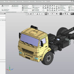 3D модель 3D модель шасси КАМАЗ-43502