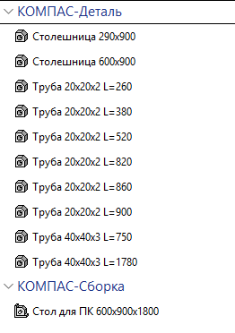 3D модель Игровой стол для ПК (5 типоразмеров)
