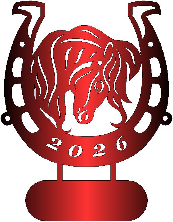 Чертеж Символ нового года конь 2026