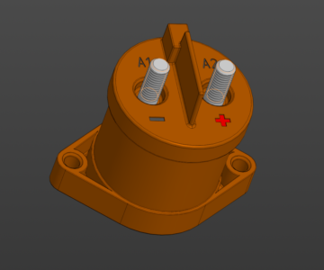 3D модель Контактор SVC150A-1ADWH Ebusbar