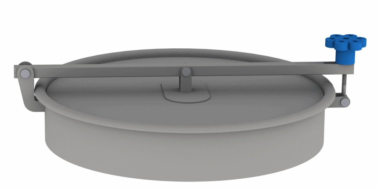 3D модель Люк молочный Ду500