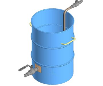 3D модель Мешалка воздушная в 200-литровой бочке