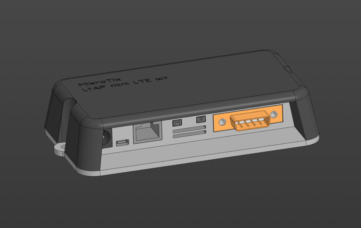 3D модель Wi-Fi роутер MikroTik LtAP mini LTE kit