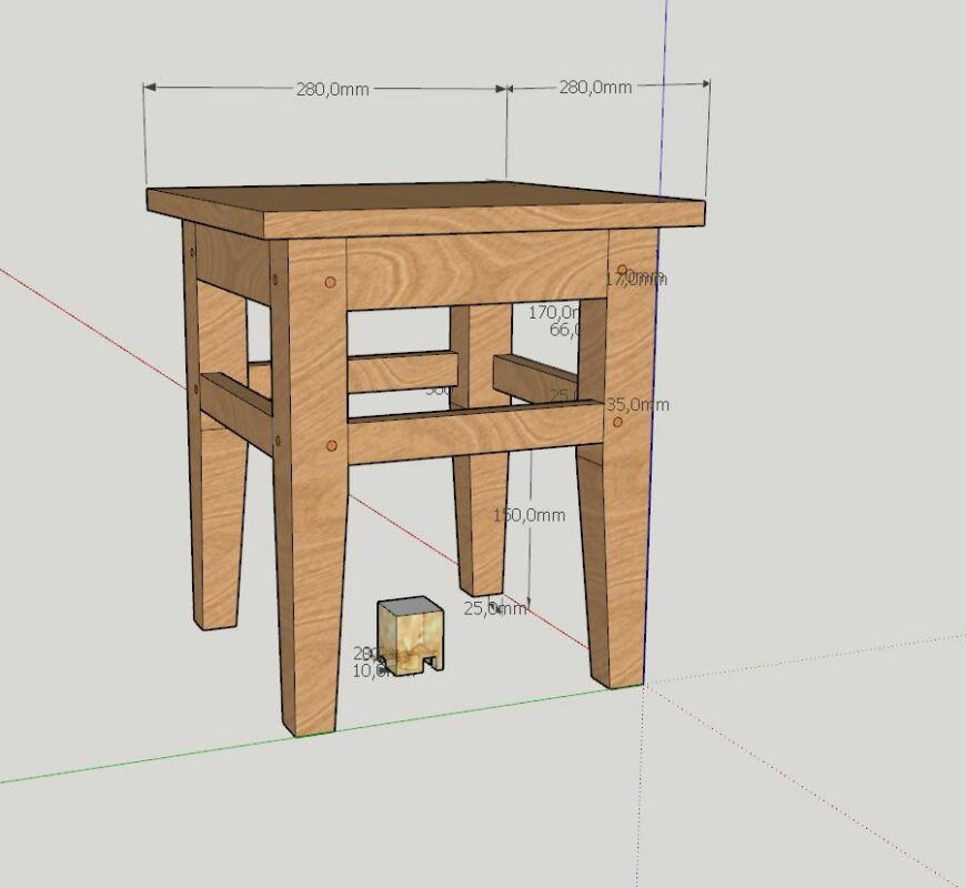 3D модель Табуреты (2 варианта)