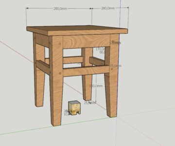 3D модель Табуреты (2 варианта)