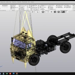 3D модель 3D модель шасси КАМАЗ-43502