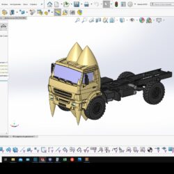 3D модель 3D модель шасси КАМАЗ-43502