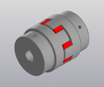 3D модель Муфта кулачковая Rotex 42