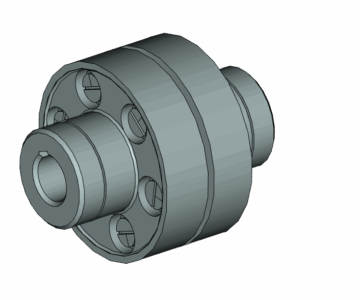 3D модель Муфта МУВП параметрическая сборка
