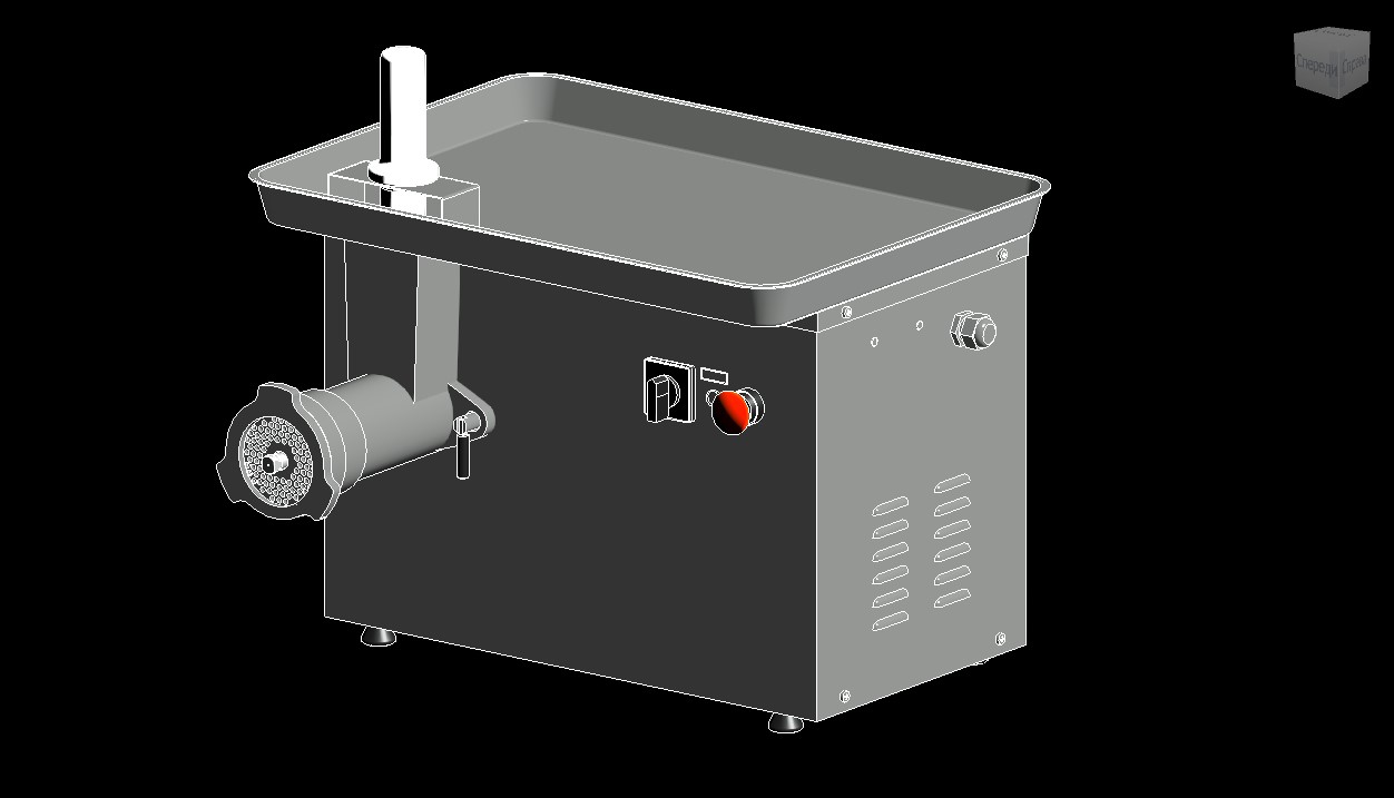 3D модель 3д модель Мясорубка Абат