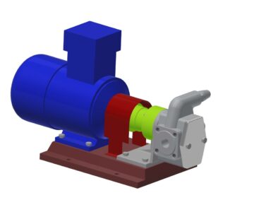 3D модель Насос шестеренчатый НМШ 5/25-4,0/10