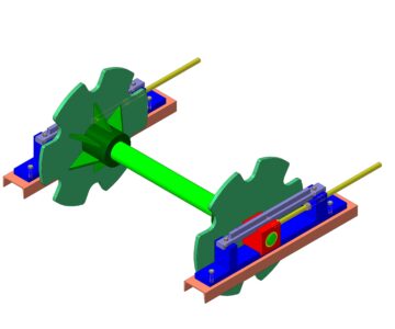 3D модель Натяжное устройство пластинчатого конвейера