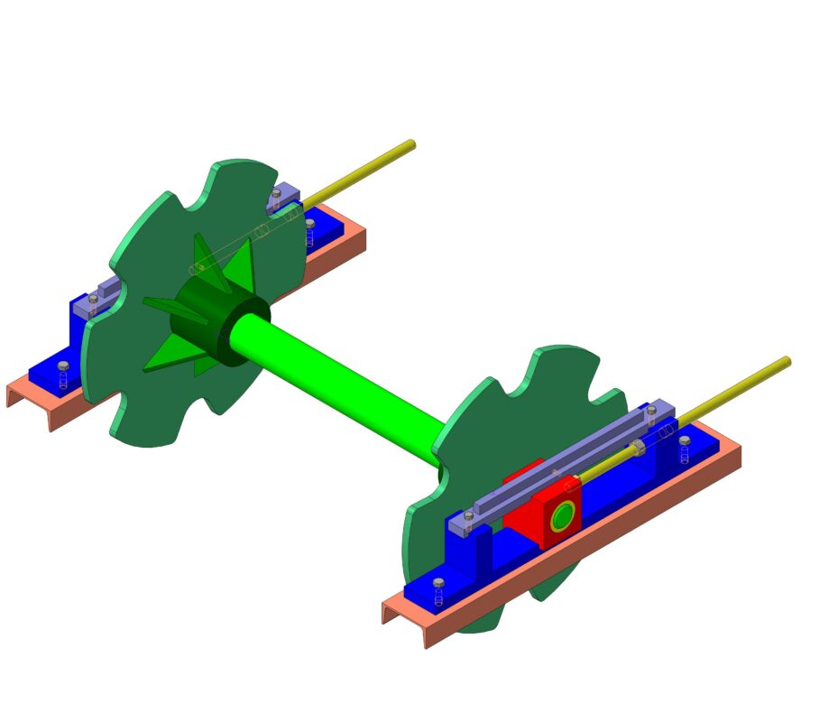 3D модель Натяжное устройство пластинчатого конвейера