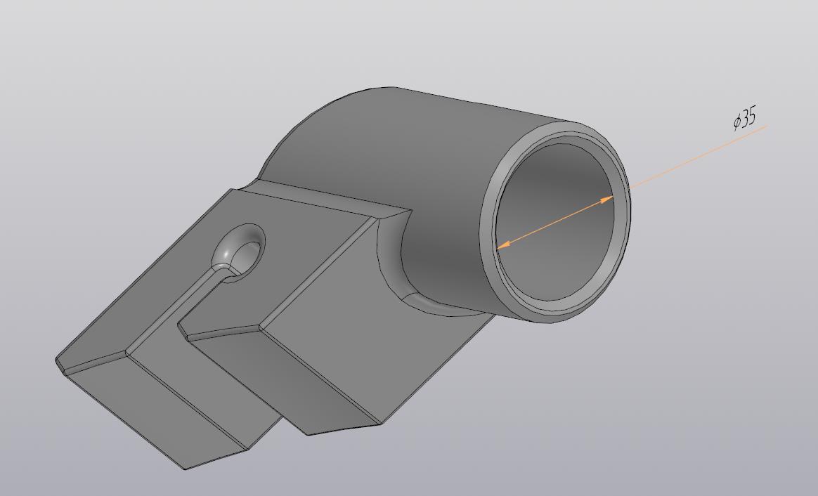 3D модель Держатель спиннинга  для 3Д печати