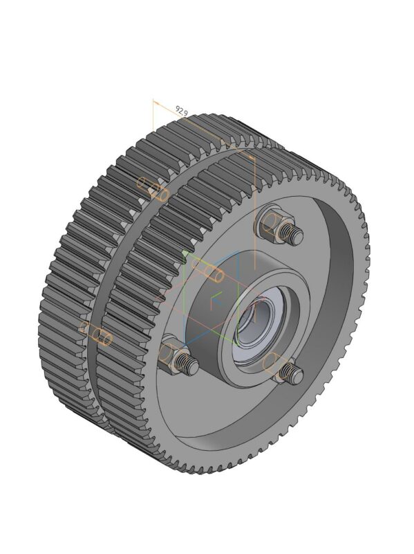3D модель Обгонная муфта с флексографической машины POLYTEK
