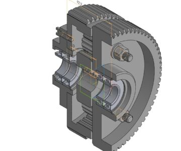 3D модель Обгонная муфта с флексографической машины POLYTEK