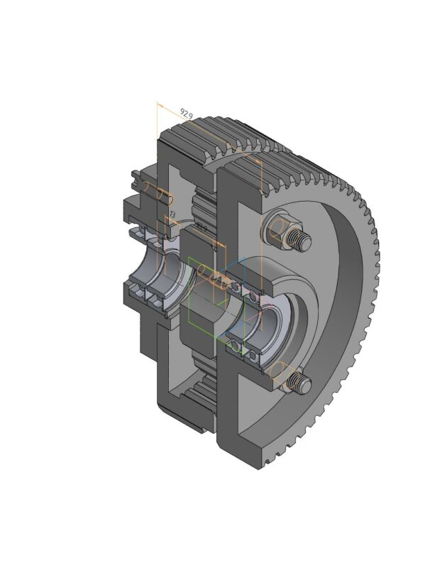 3D модель Обгонная муфта с флексографической машины POLYTEK