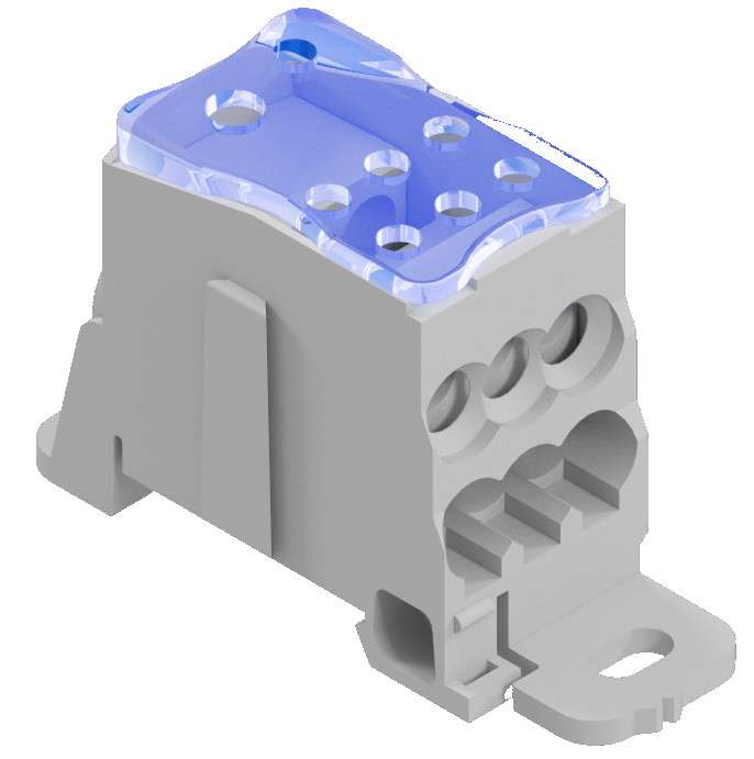 3D модель Однополюсная клемная колодка номиналом 125А