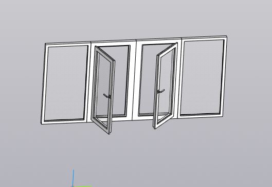 Чертеж Остекление балкона размером 3340х1600
