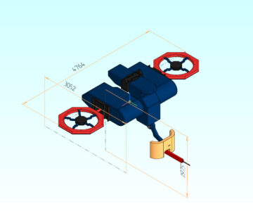 3D модель Сувенир фантастическое дрон