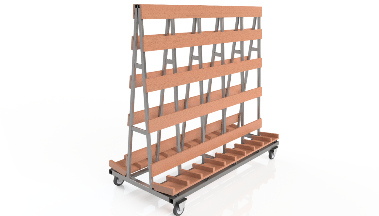 3D модель 3D модель пирамиды для транспортировки окон