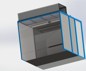 3D модель Покрасочная камера открытого типа