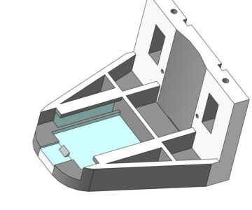 Чертеж Пластиковый крепеж для рулонной шторы