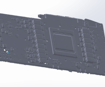 3D модель Плата Nvidia Tesla P100 (скан)