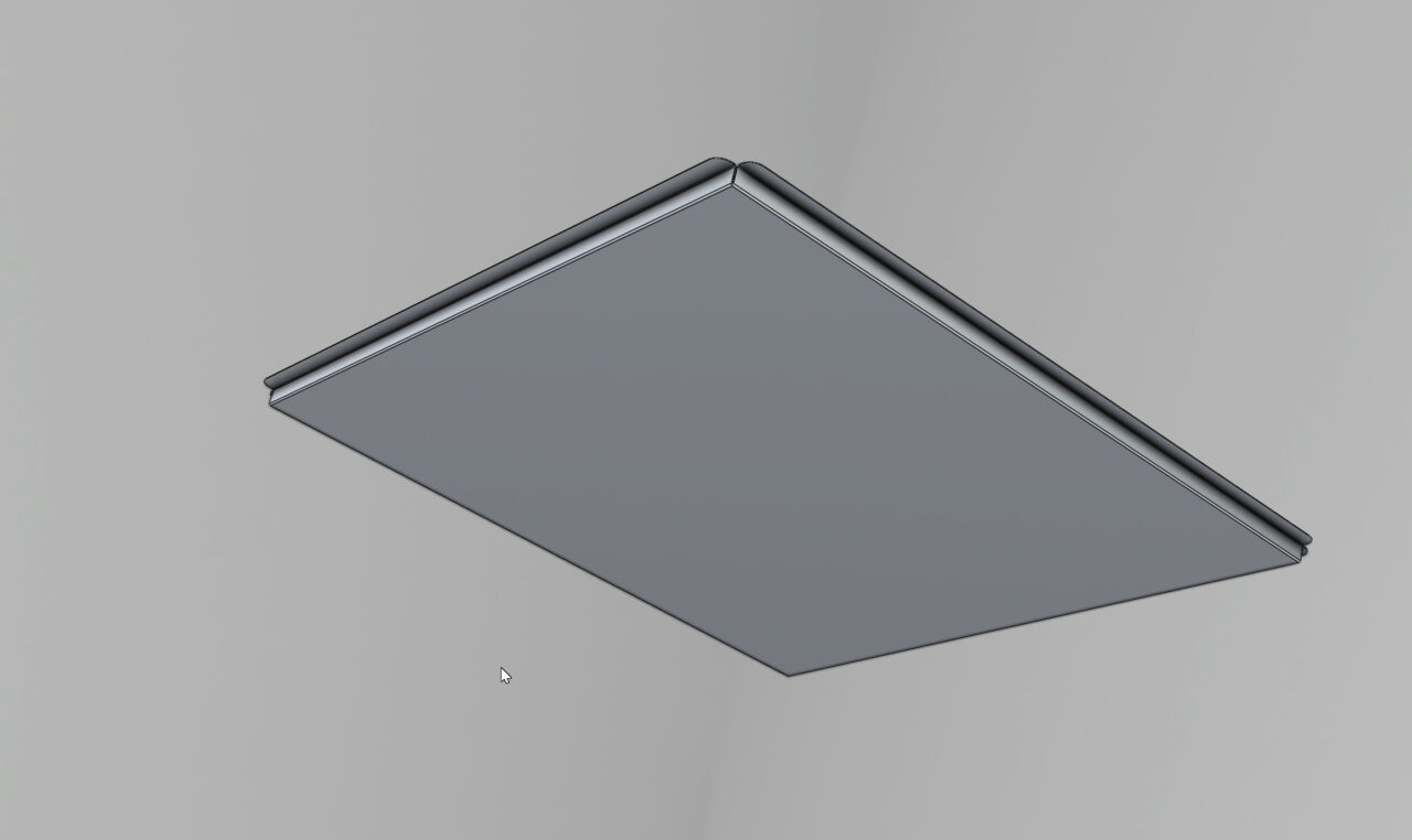 3D модель Плита для подвесных потолков 600х600