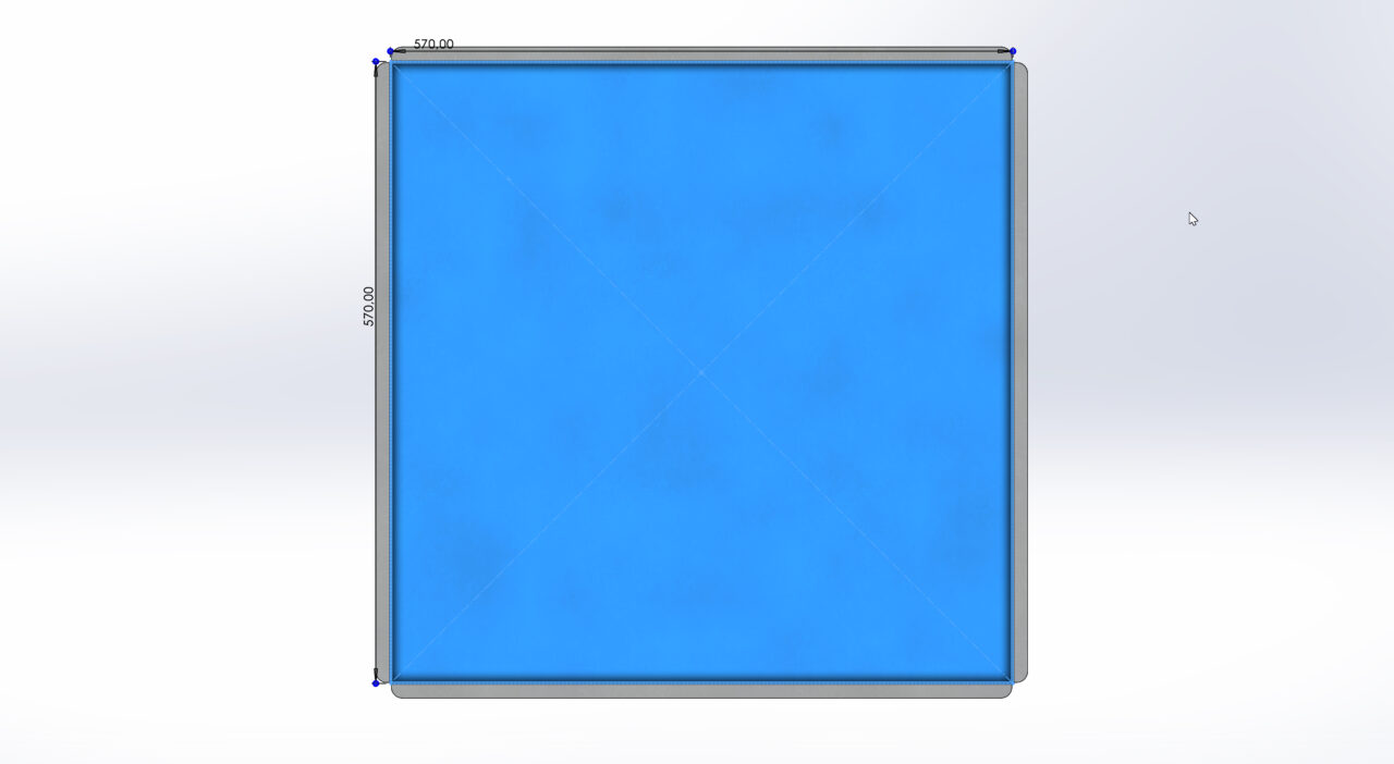 3D модель Плита для подвесных потолков 600х600