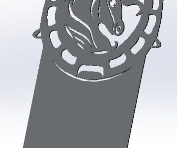 3D модель Подставка телефона подкова, лошадь