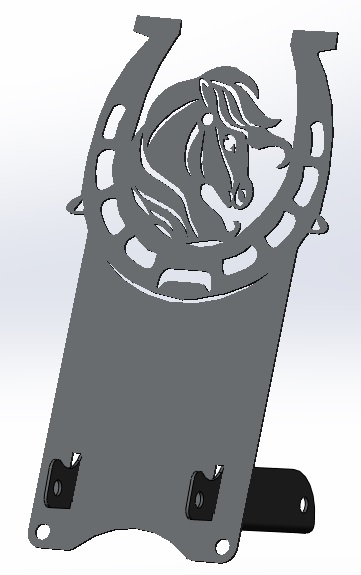 3D модель Подставка телефона подкова, лошадь