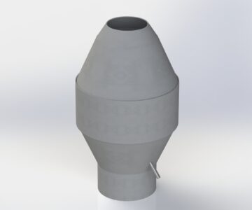 3D модель Дефлекторный колпак диаметр 400 мм