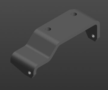 3D модель Кронштейн генератора 120-3701322-Б (ЗИЛ-164, ЗИЛ-150)