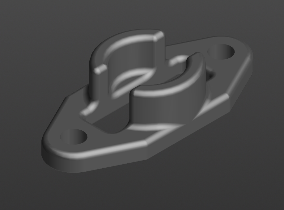 3D модель Кронштейн заводной рукоятки 120-2803070 (ЗИЛ-164) литой