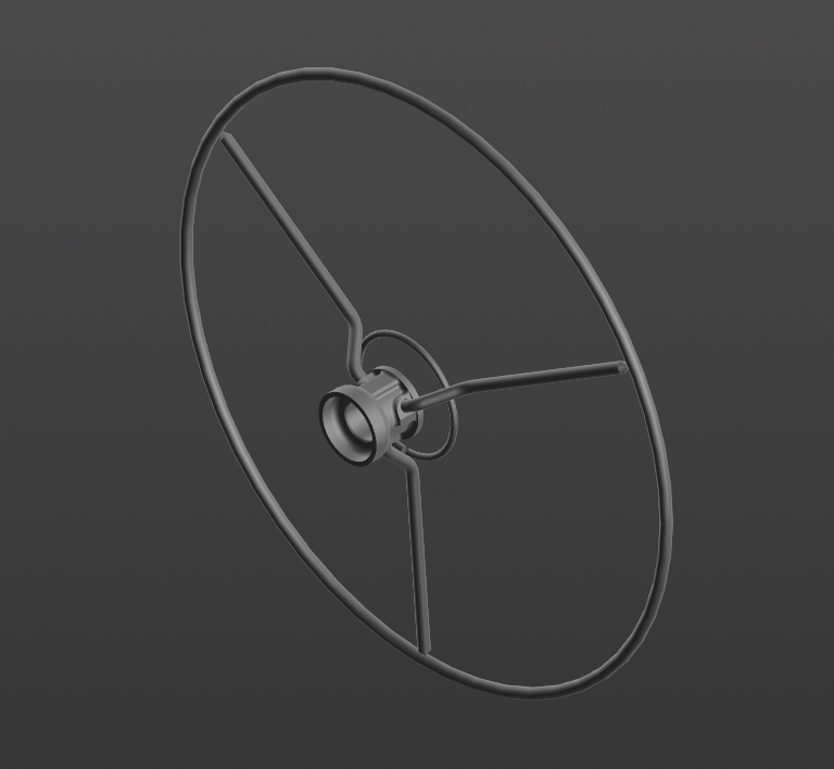 3D модель Каркас рулевого колеса 120-3402020 (ЗИЛ-164)