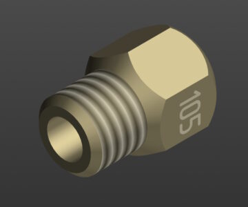 3D модель Жиклер воздушный 120-1107445 (ЗИЛ-164)